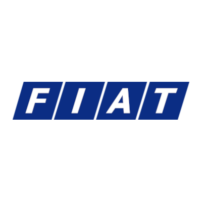 a blue and white fiat logo on a white background  - Eugene, OR - Vintage Underground
