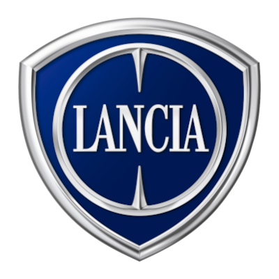 a blue and silver lancia logo on a white background  - Eugene, OR - Vintage Underground