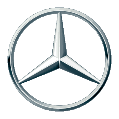 a silver mercedes logo on a white background  - Eugene, OR - Vintage Underground