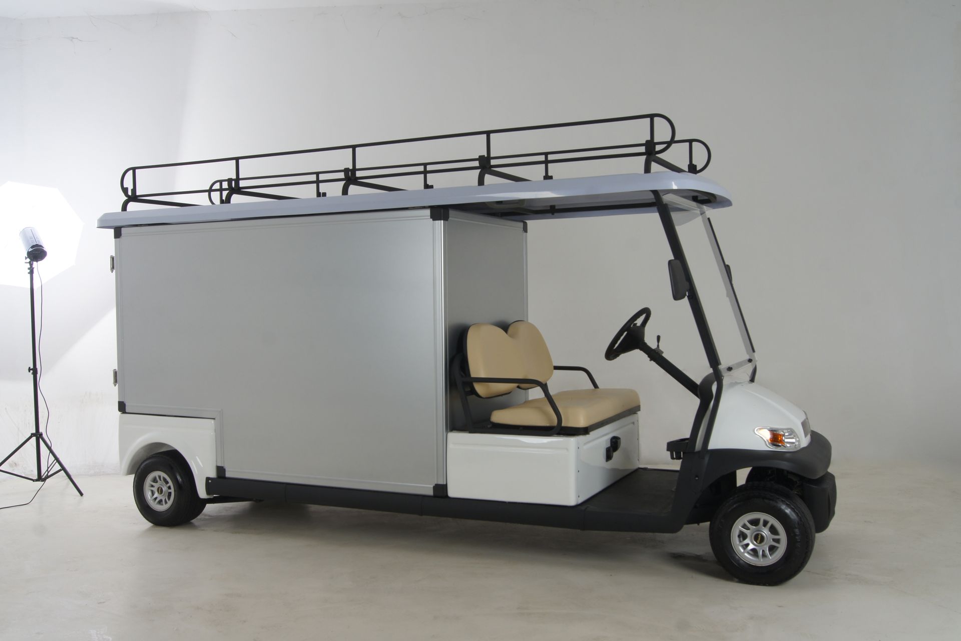 A Golf Cart With a Roof Rack on Top of It — Golf Carts Top End in Berrimah, NT