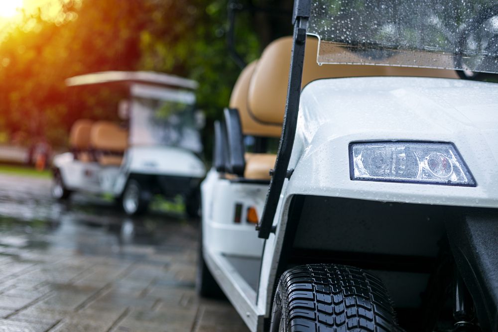 Golf Carts on Rainy Day — Golf Carts Top End in Winnellie, NT