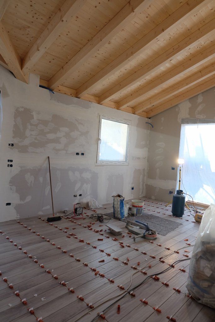 pavimento casa in legno