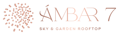 El logo de Ambar 7 Sky y Garden Rooftop.