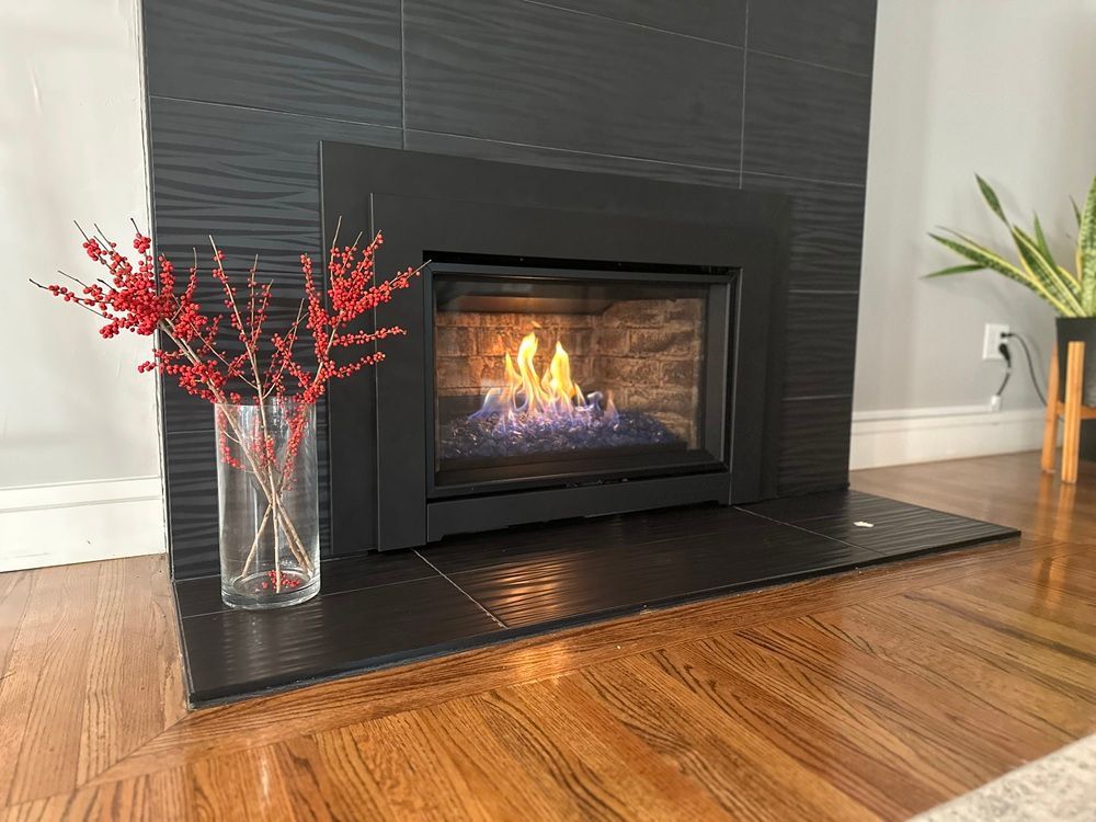 New fireplace installation near Sacramento