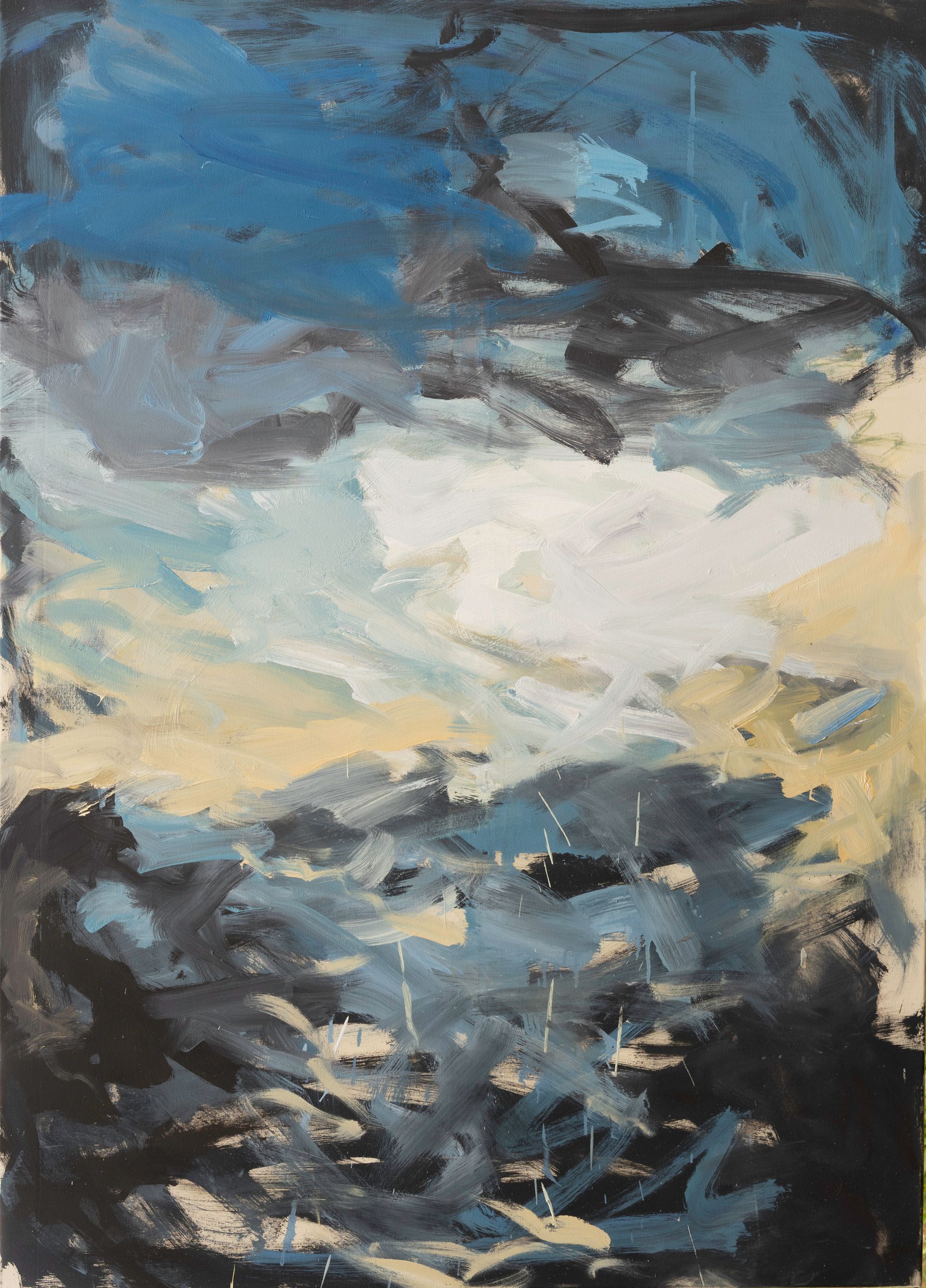 Arbeit in Mischtechnik des Künstlers Walter Mack zum Thema Abstraktion