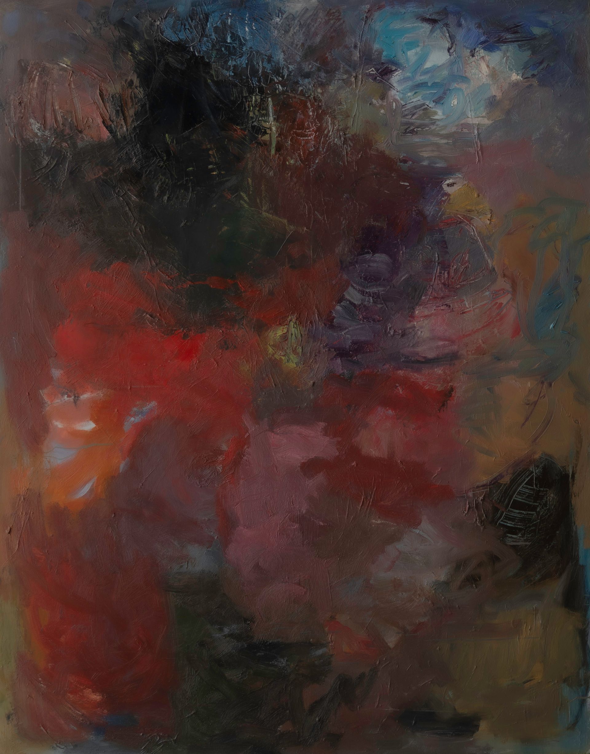 Arbeit in Mischtechnik des Künstlers Walter Mack zum Thema Abstraktion