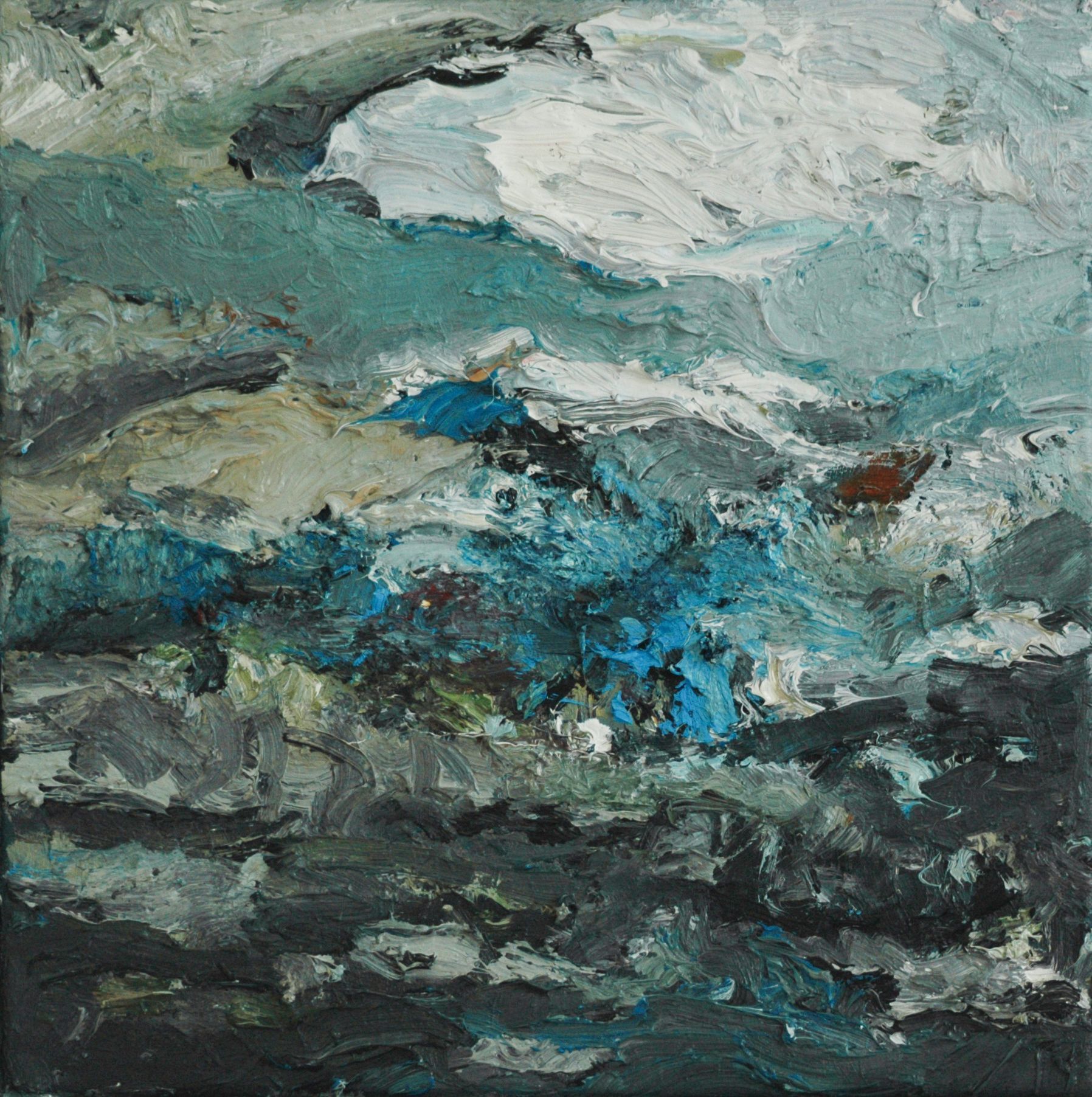 Ölbild  von Walter Mack aus der Serie Innerland, 2022