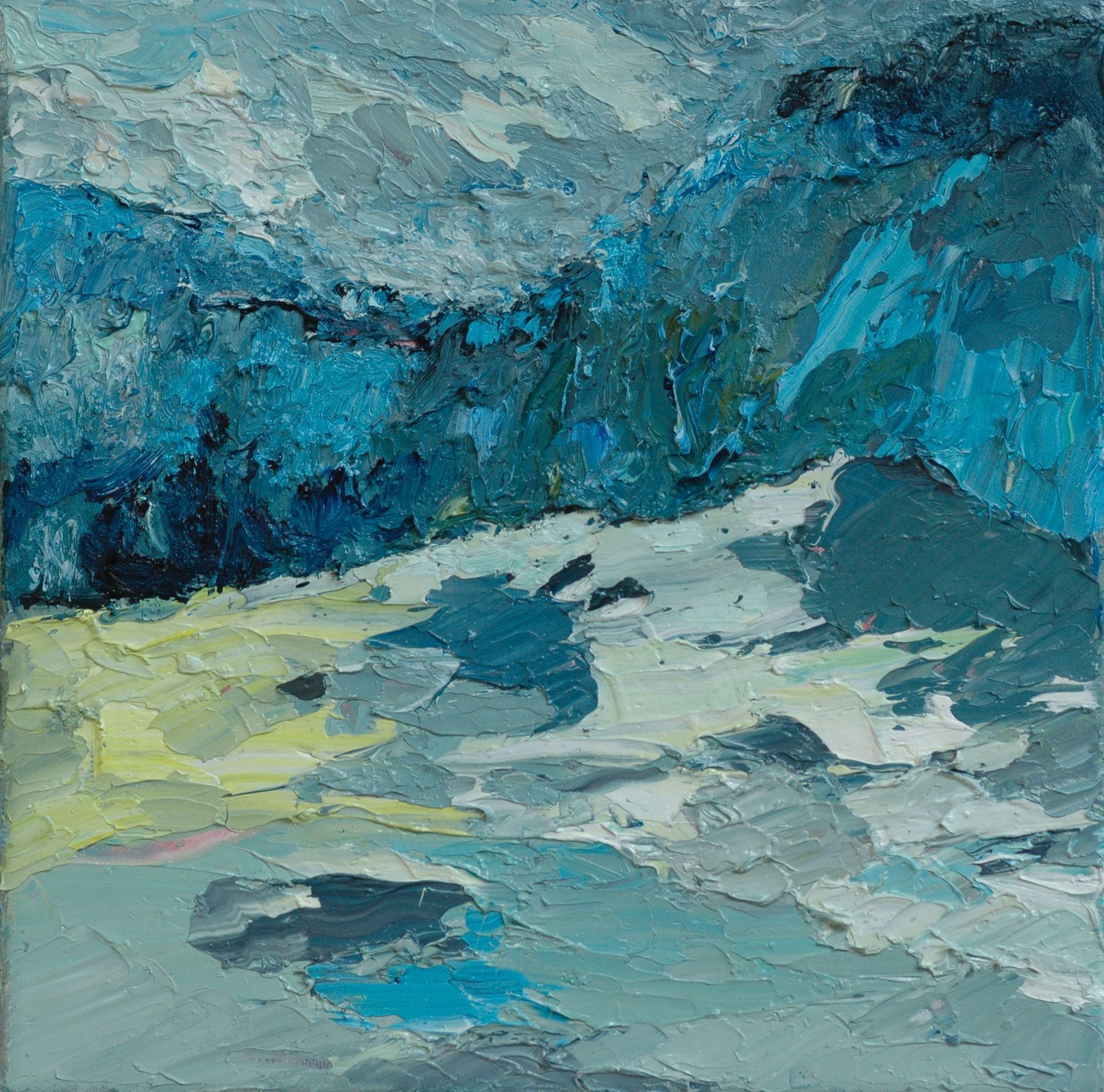 Ölbild  von Walter Mack aus der Serie Innerland, 2022