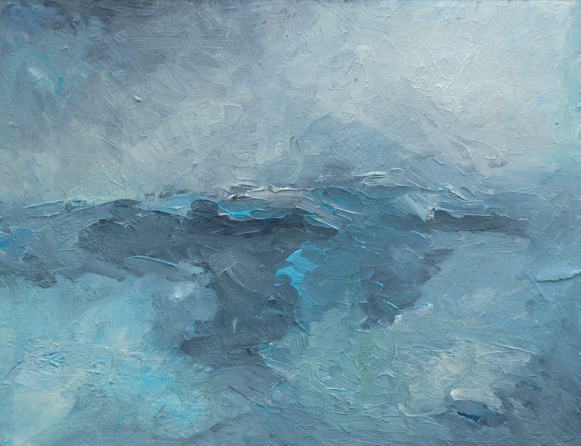 Ölbild  von Walter Mack aus der Serie Innerland, 2022