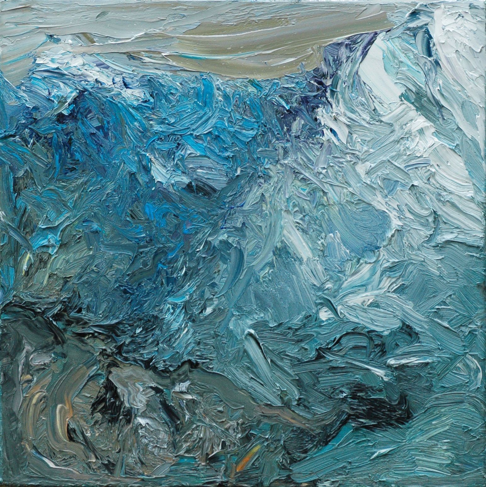 Ölbild  von Walter Mack aus der Serie Innerland, 2022