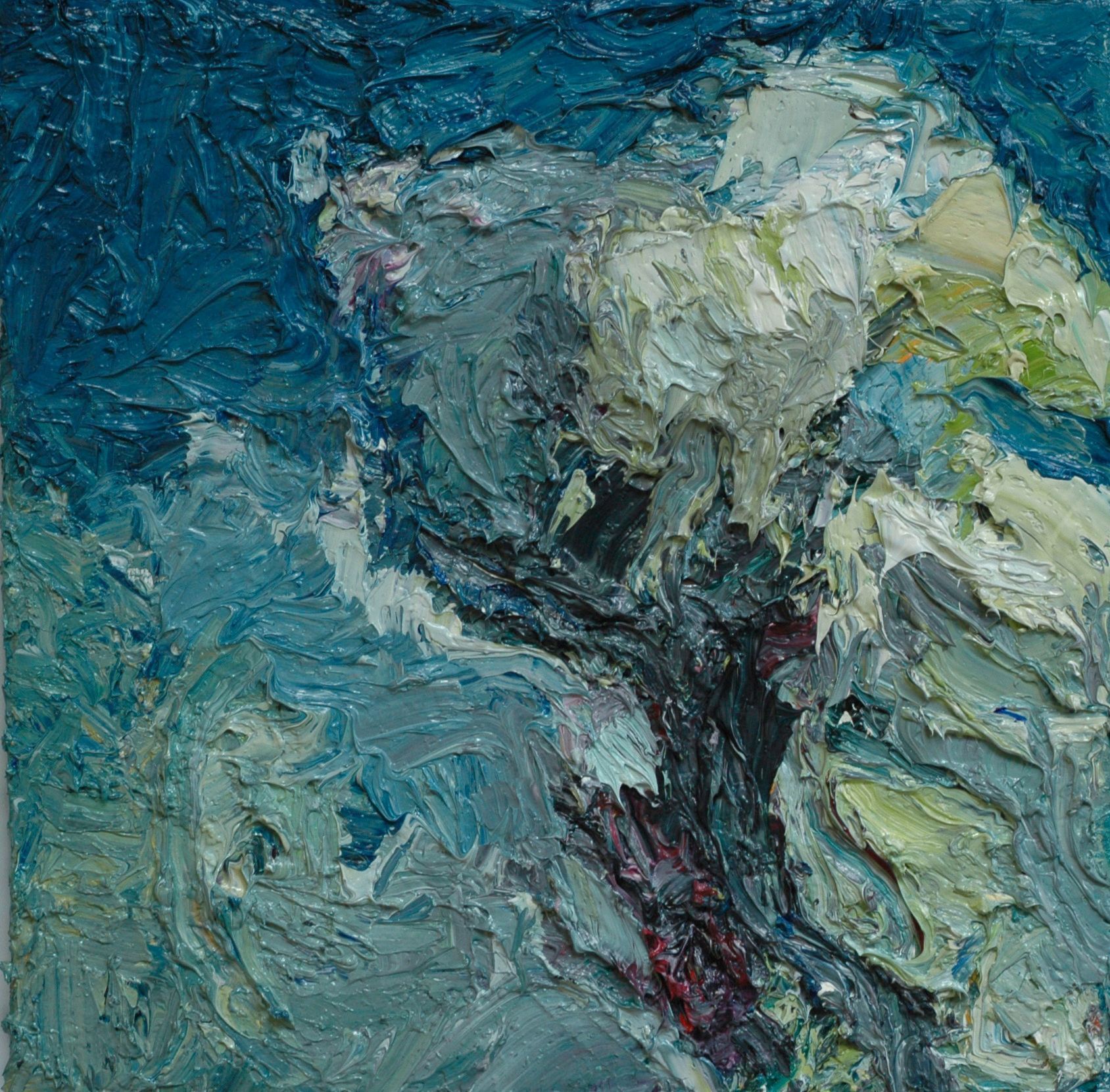 Ölbild  von Walter Mack aus der Serie Innerland, 2022
