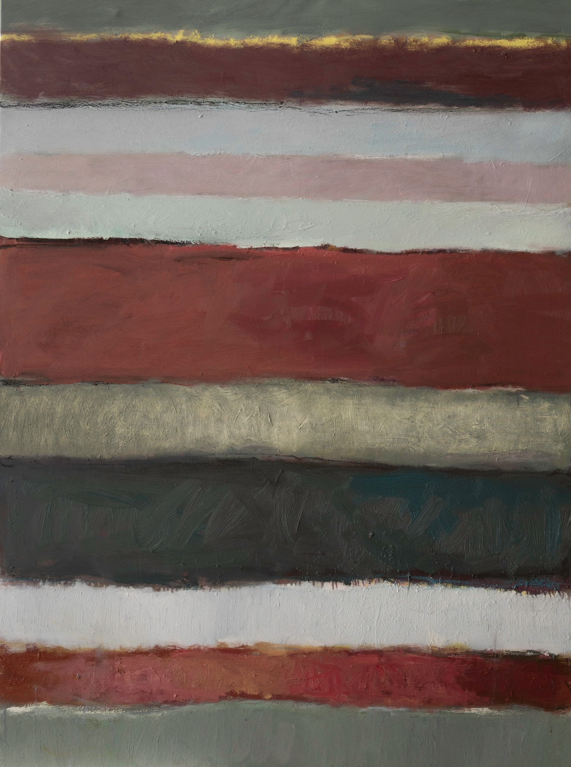 Arbeit auf Papier des Künstlers Walter Mack zum Thema Abstraktionen durch Stripes