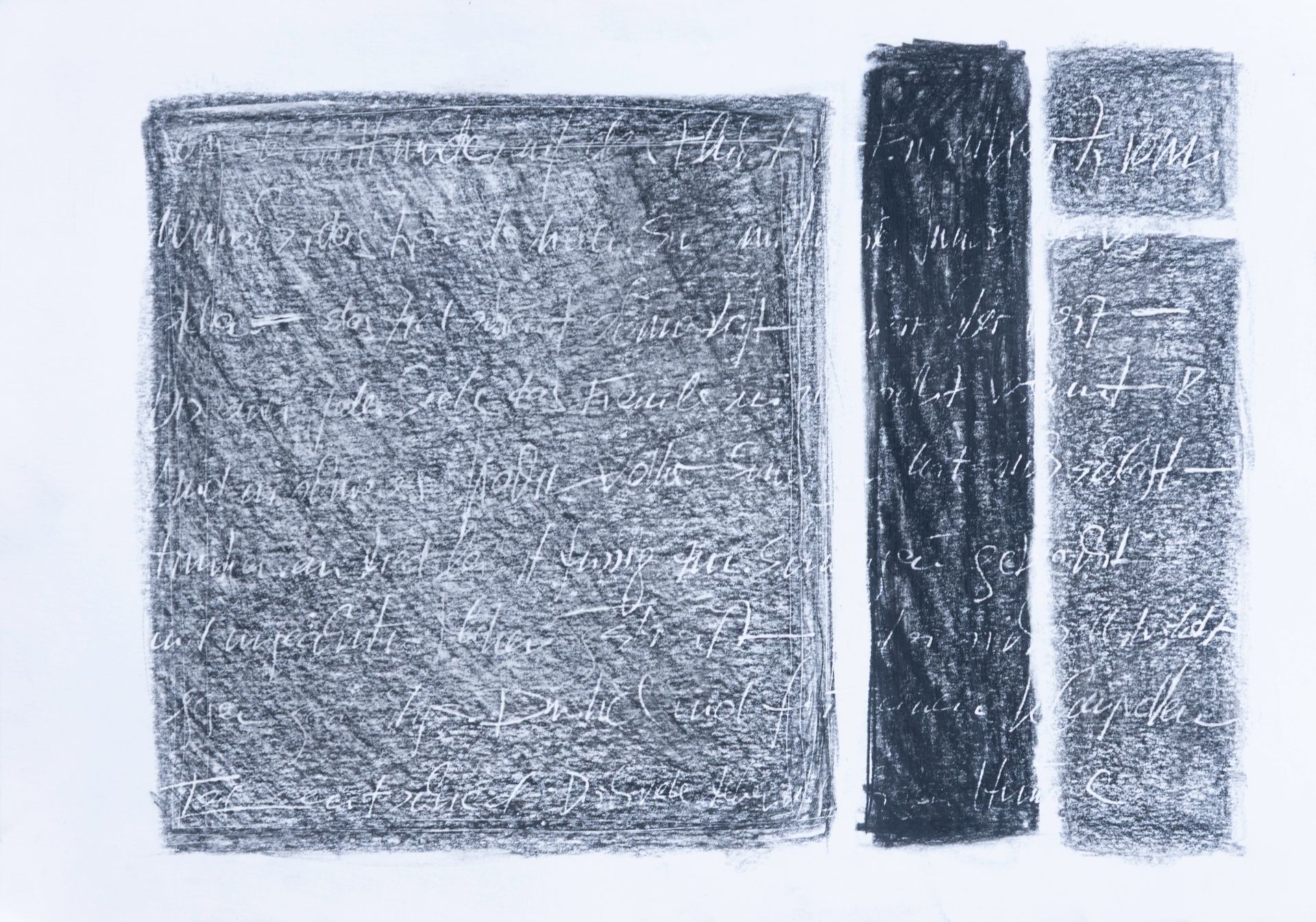 Arbeit auf Papier des Künstlers Walter Mack zum Thema Abstraktionen durch Stripes