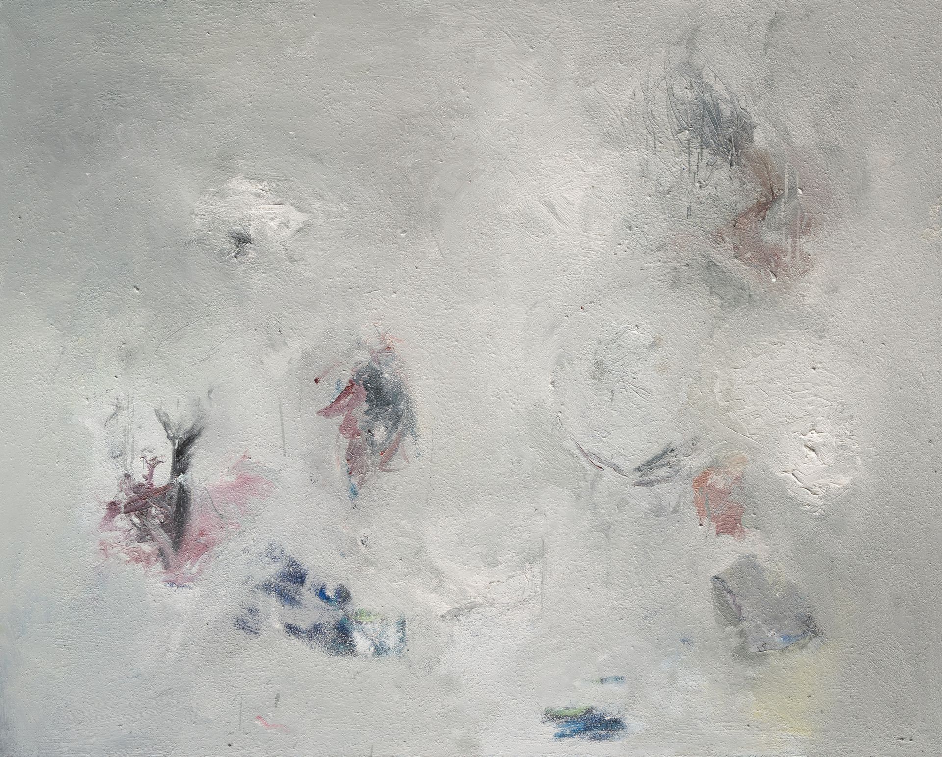 Arbeit in Mischtechnik des Künstlers Walter Mack zum Thema Abstraktion