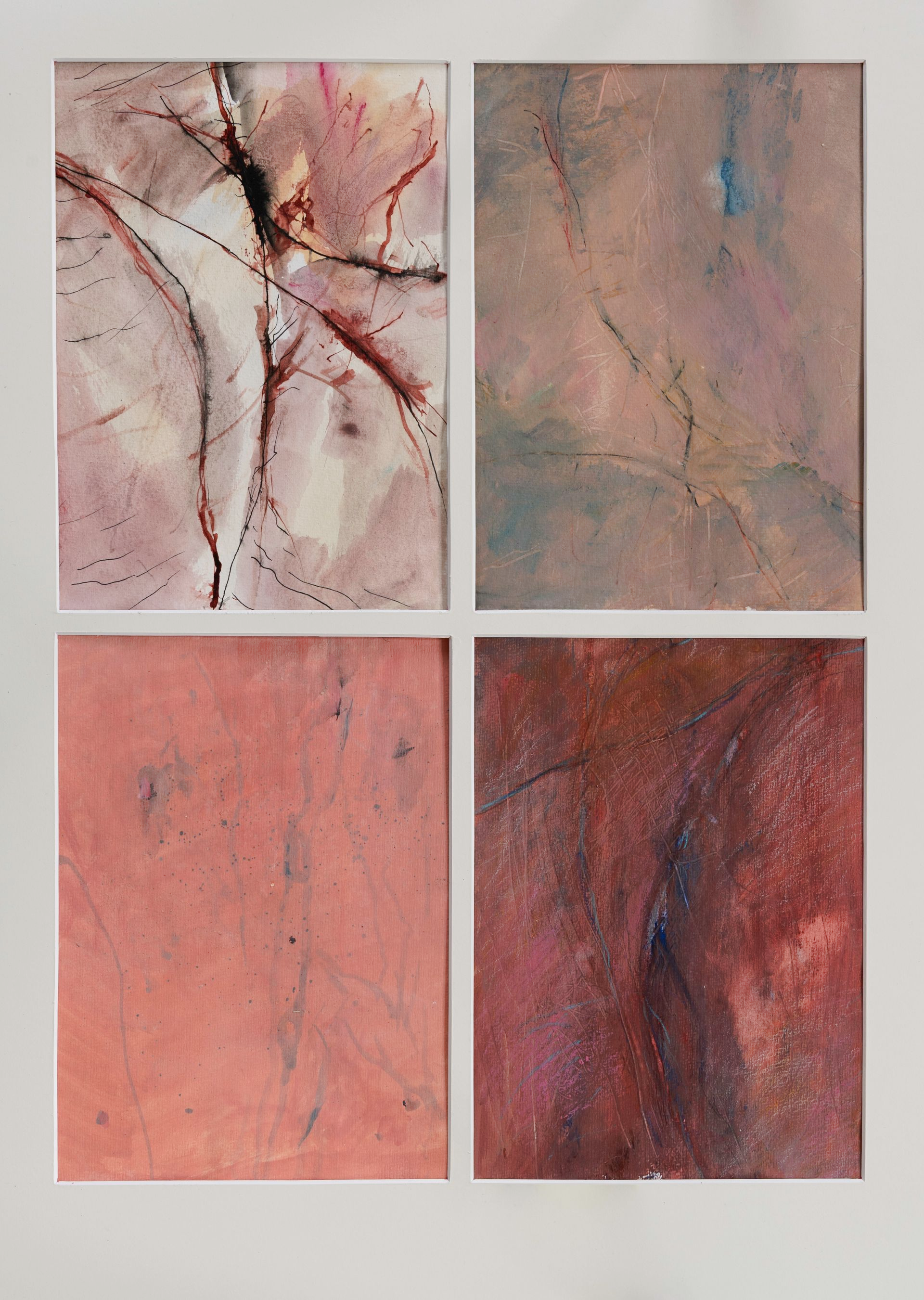 Arbeit in Mischtechnik des Künstlers Walter Mack zum Thema Abstraktion