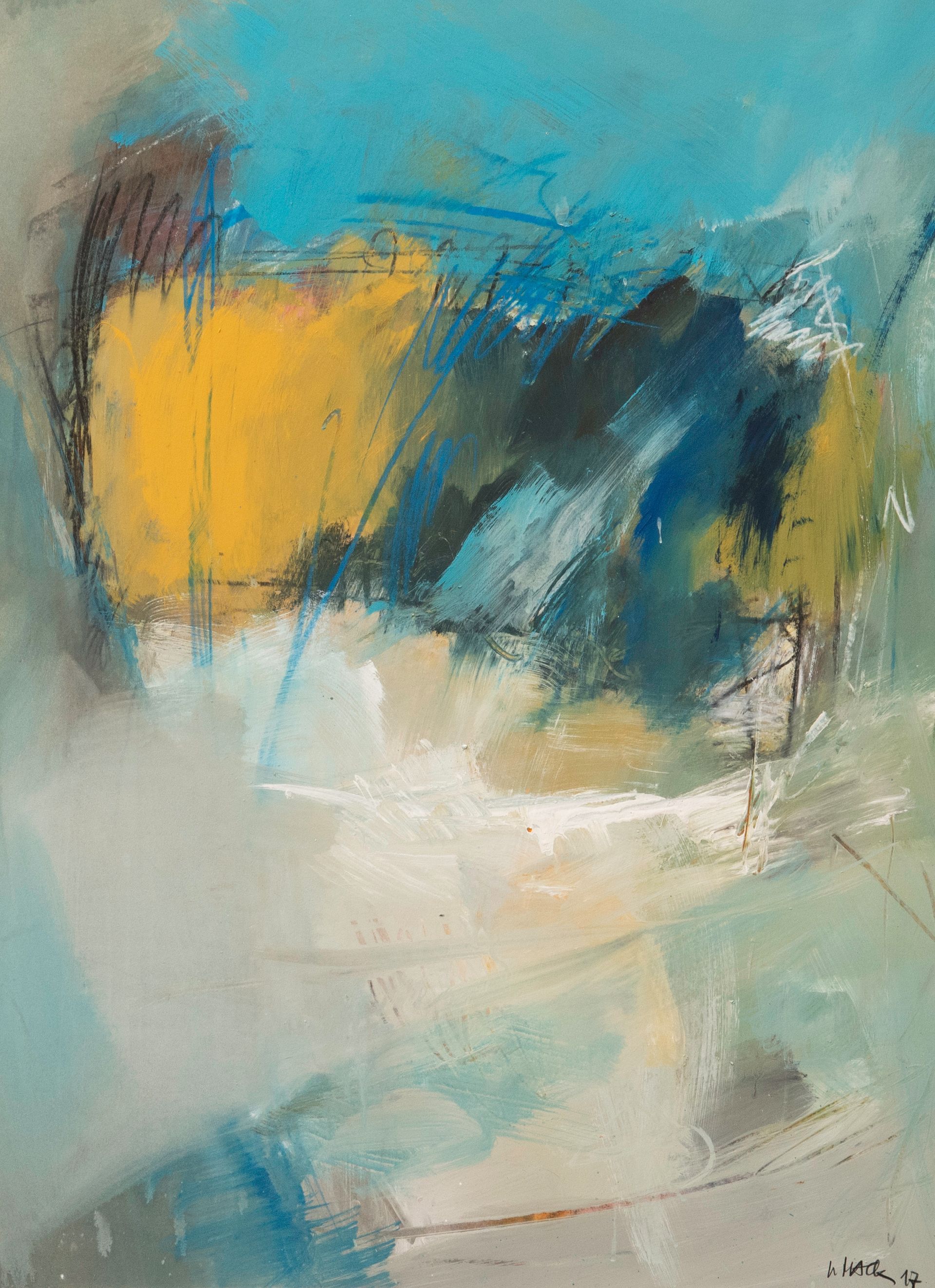 Arbeit in Mischtechnik des Künstlers Walter Mack zum Thema Abstraktion