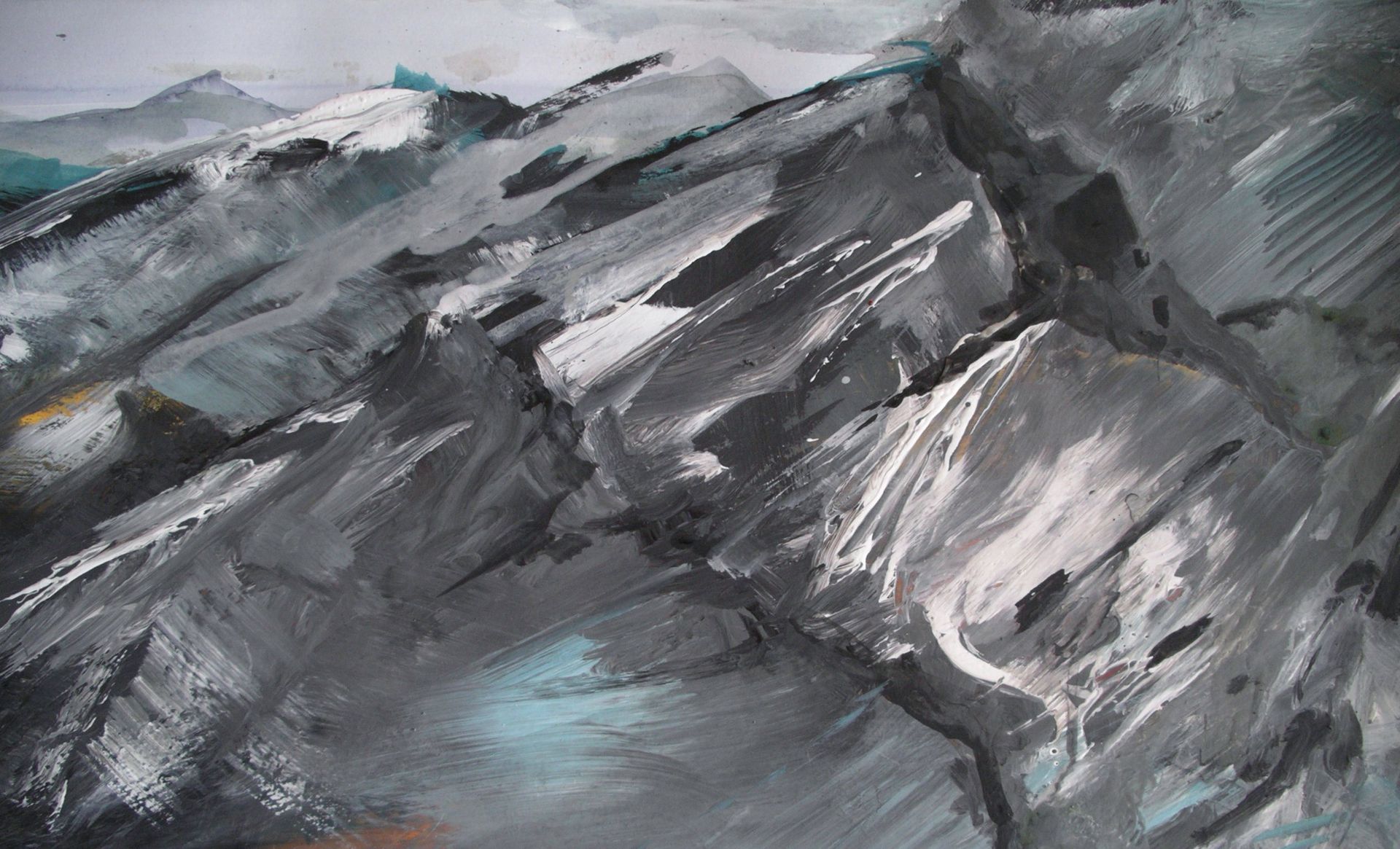 Ölbild  von Walter Mack aus der Serie Innerland, 2022
