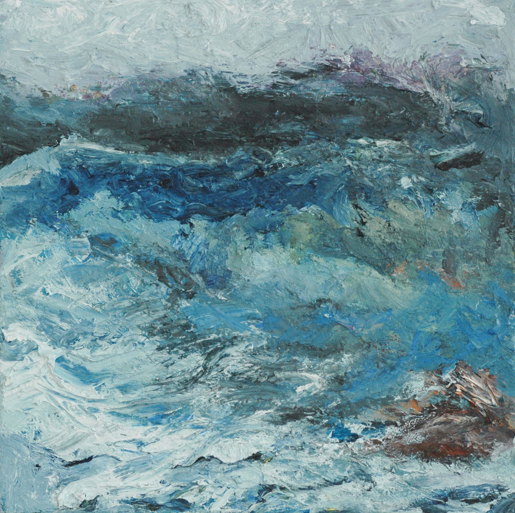 Ölbild  von Walter Mack aus der Serie Innerland, 2022
