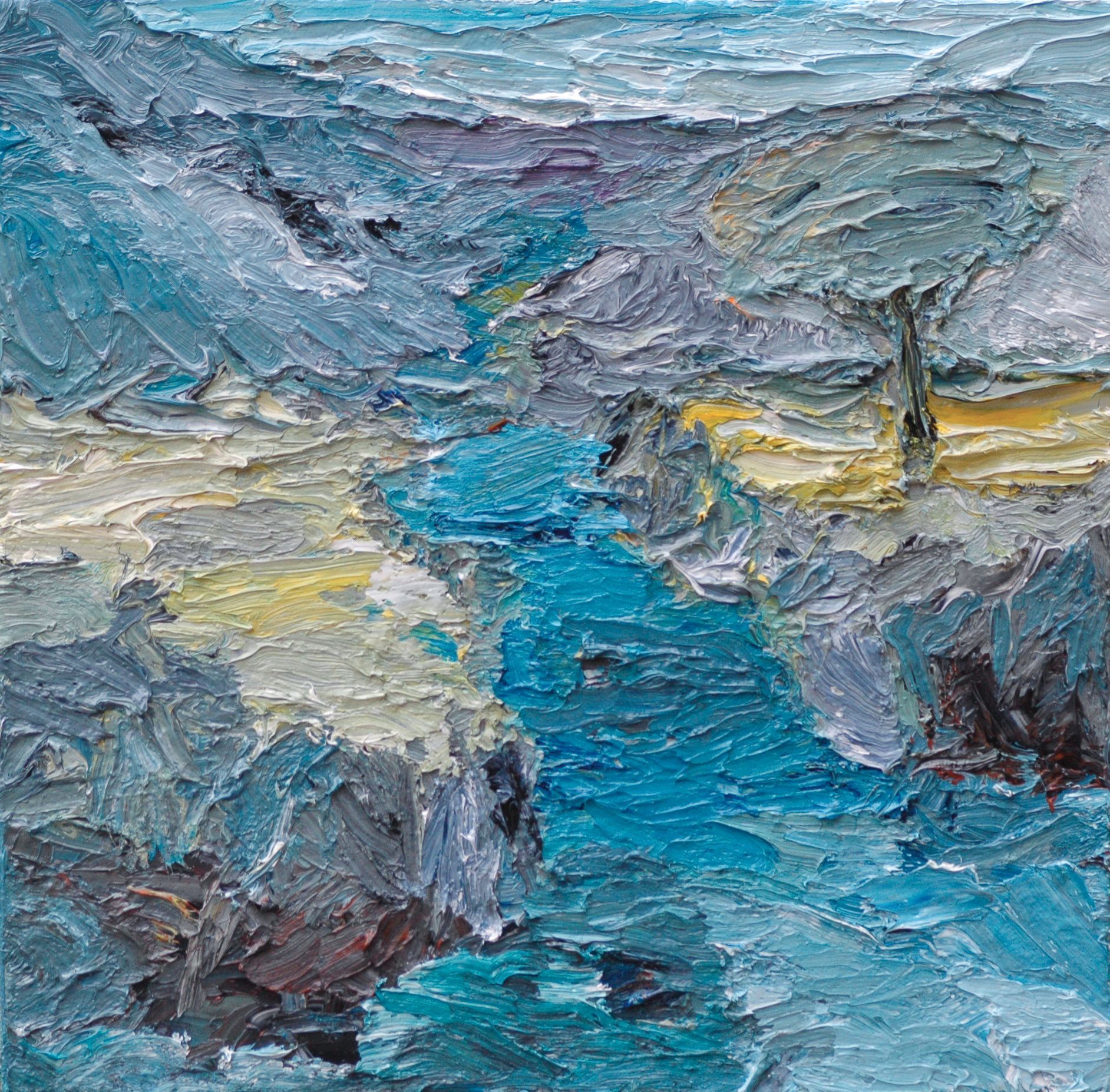 Ölbild  von Walter Mack aus der Serie Innerland, 2022