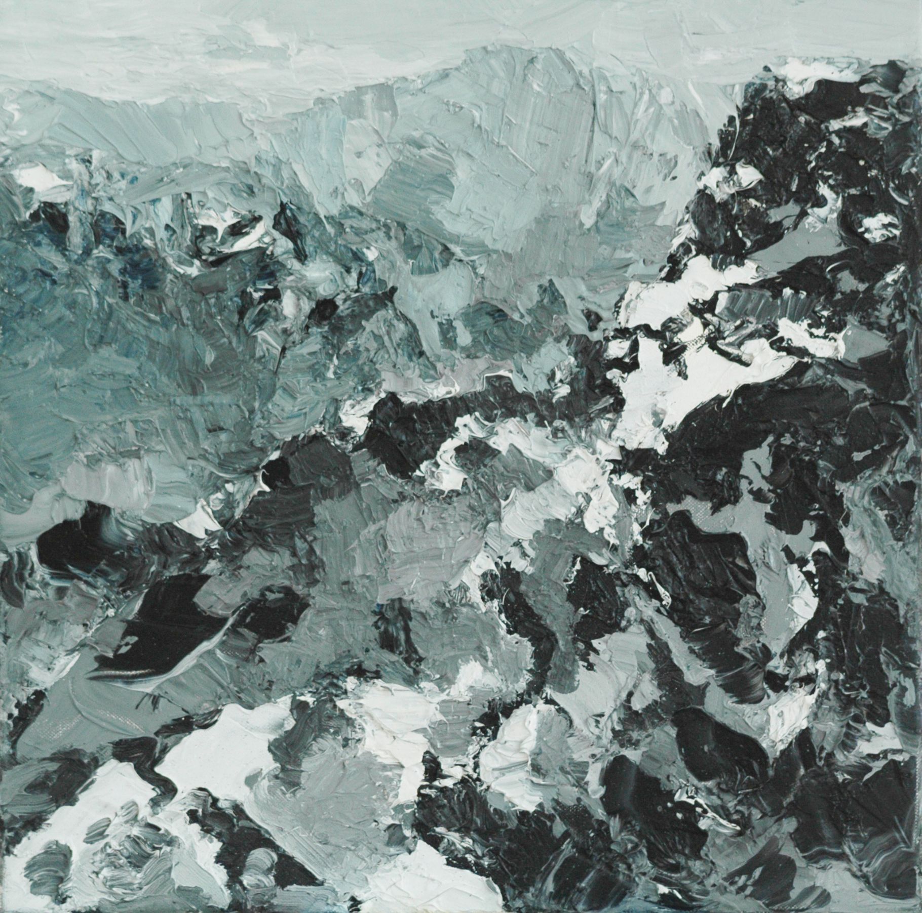 Ölbild  von Walter Mack aus der Serie Innerland, 2022