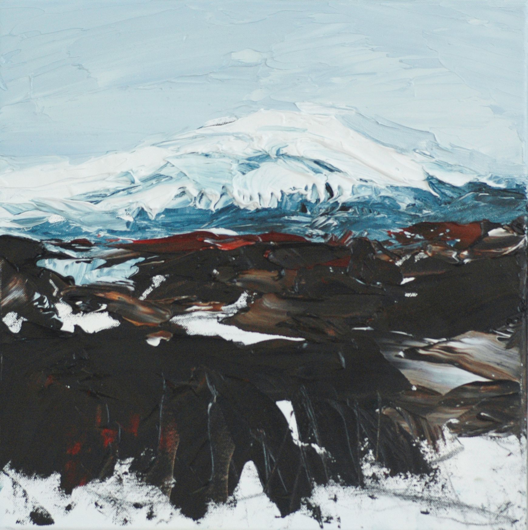 Ölbild  von Walter Mack aus der Serie Innerland, 2022