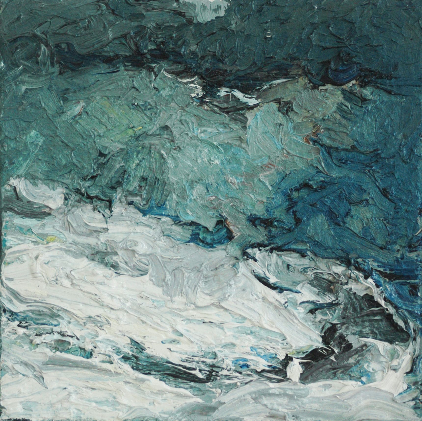 Ölbild  von Walter Mack aus der Serie Innerland, 2022