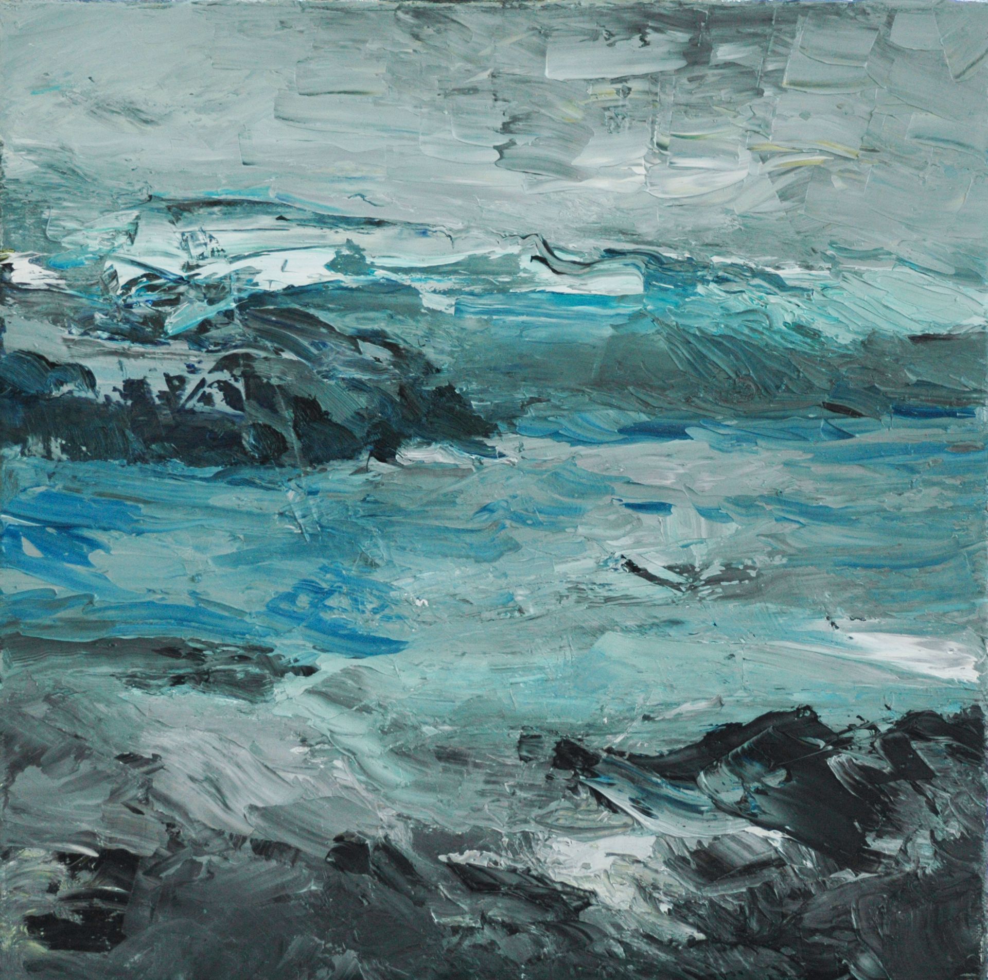 Ölbild  von Walter Mack aus der Serie Innerland, 2022