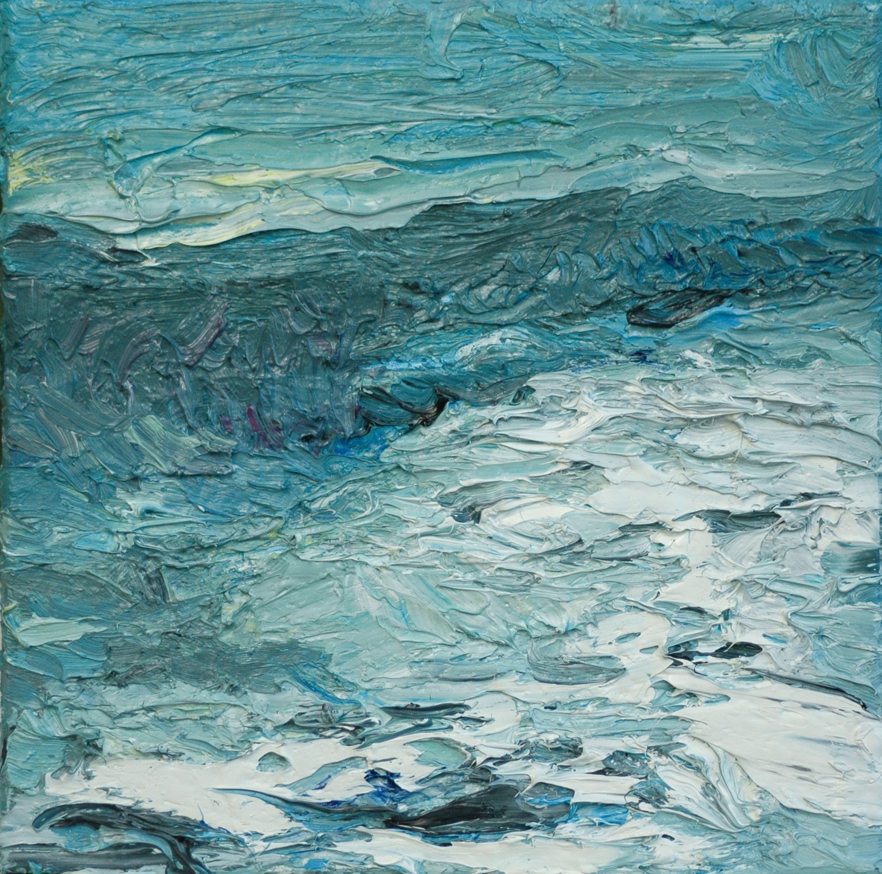 Ölbild  von Walter Mack aus der Serie Innerland, 2022