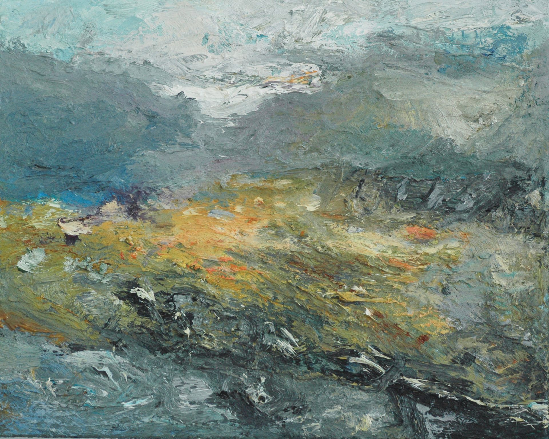 Ölbild  von Walter Mack aus der Serie Innerland, 2022