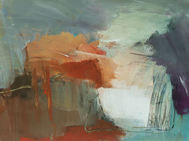 Arbeit in Mischtechnik des Künstlers Walter Mack zum Thema Abstraktion