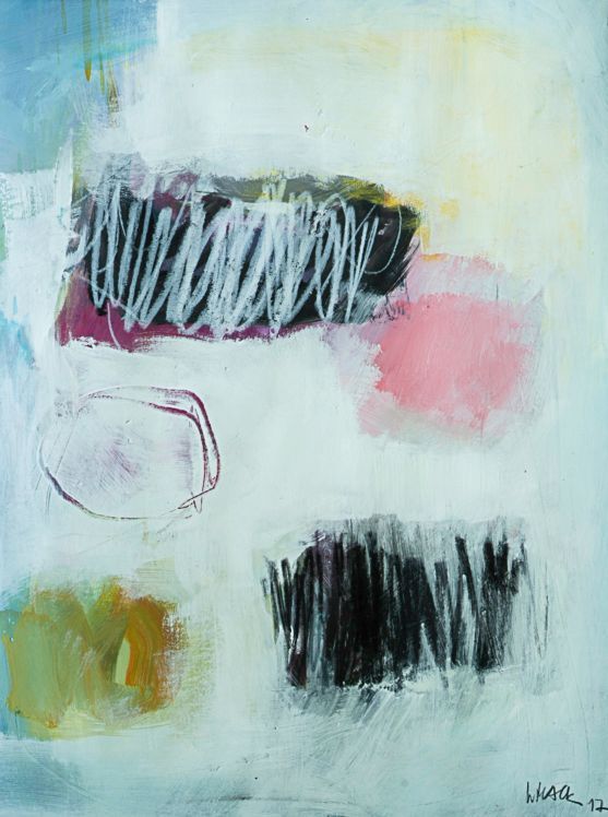 Arbeit in Mischtechnik des Künstlers Walter Mack zum Thema Abstraktion