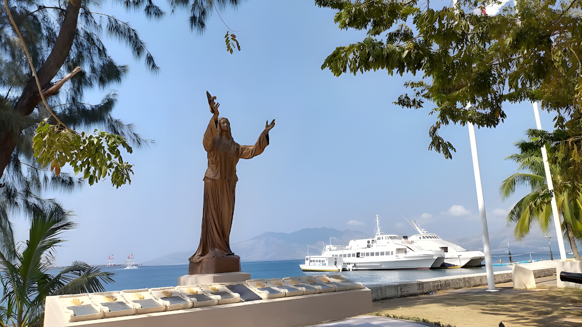 Calm bay waters and harbor view at Subic Bay Freeport Zone near The Aurora Subic Hotel