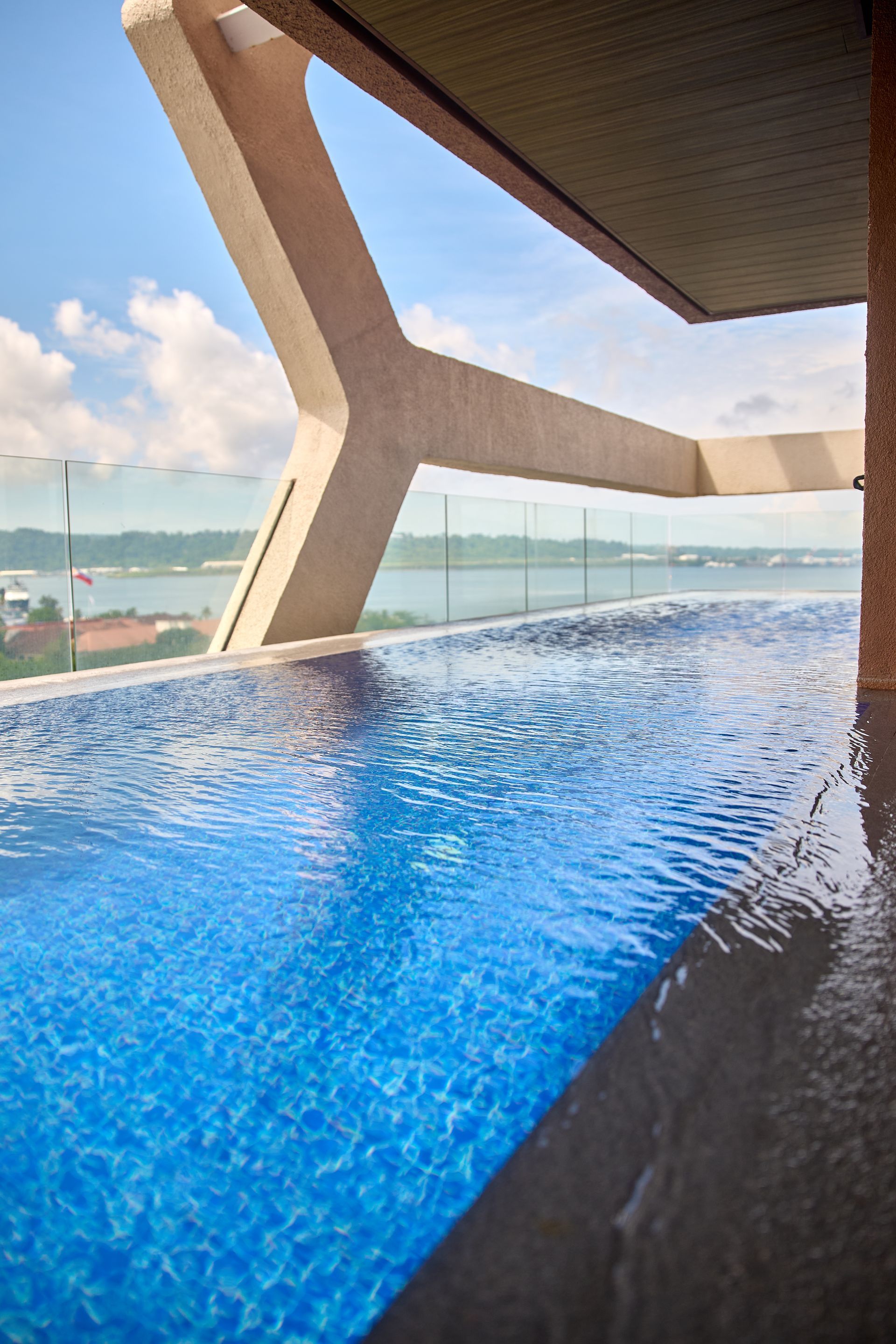 Infinity Pool of  The Aurora Subic Hotel.