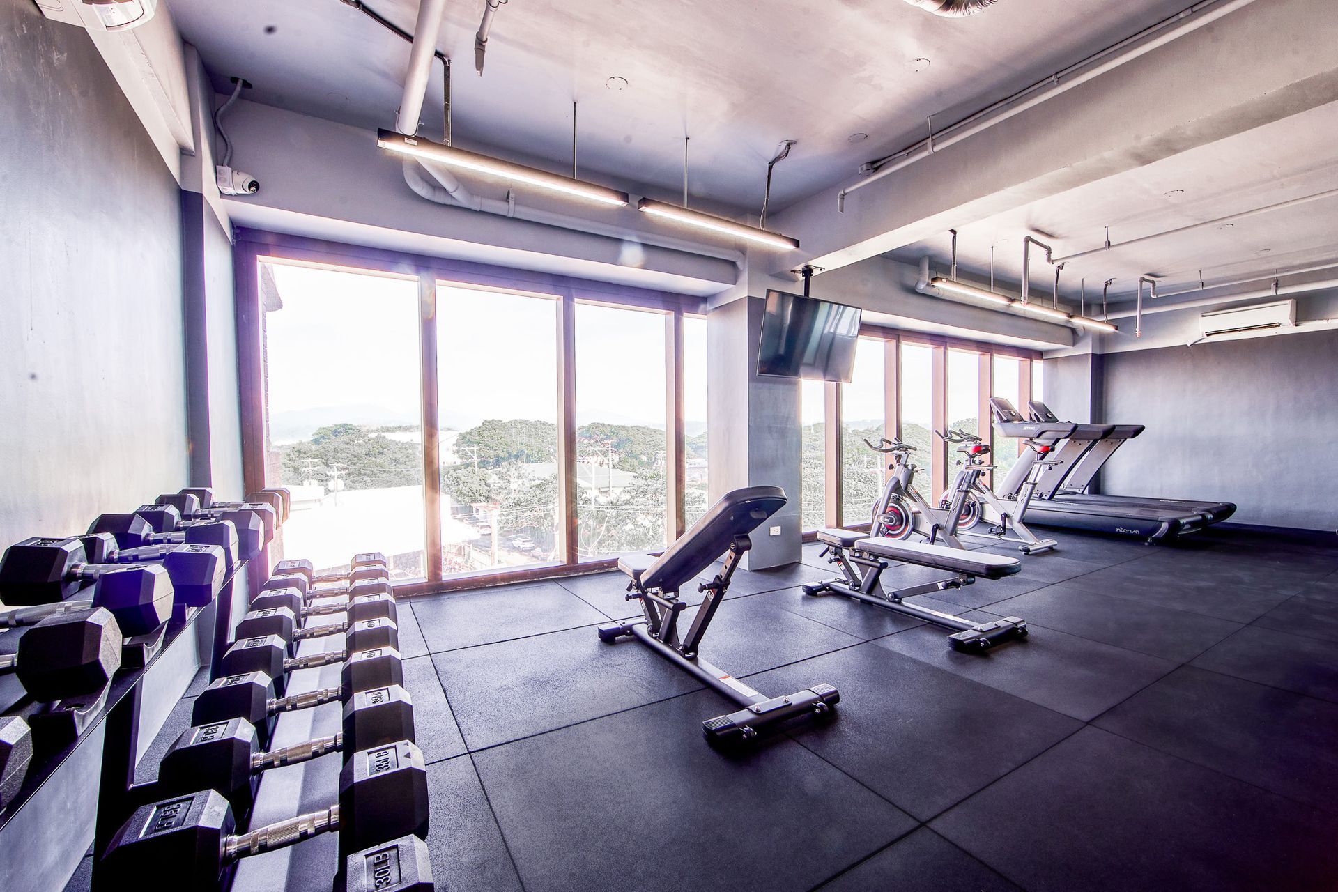 Fitness Center of  The Aurora Subic Hotel.