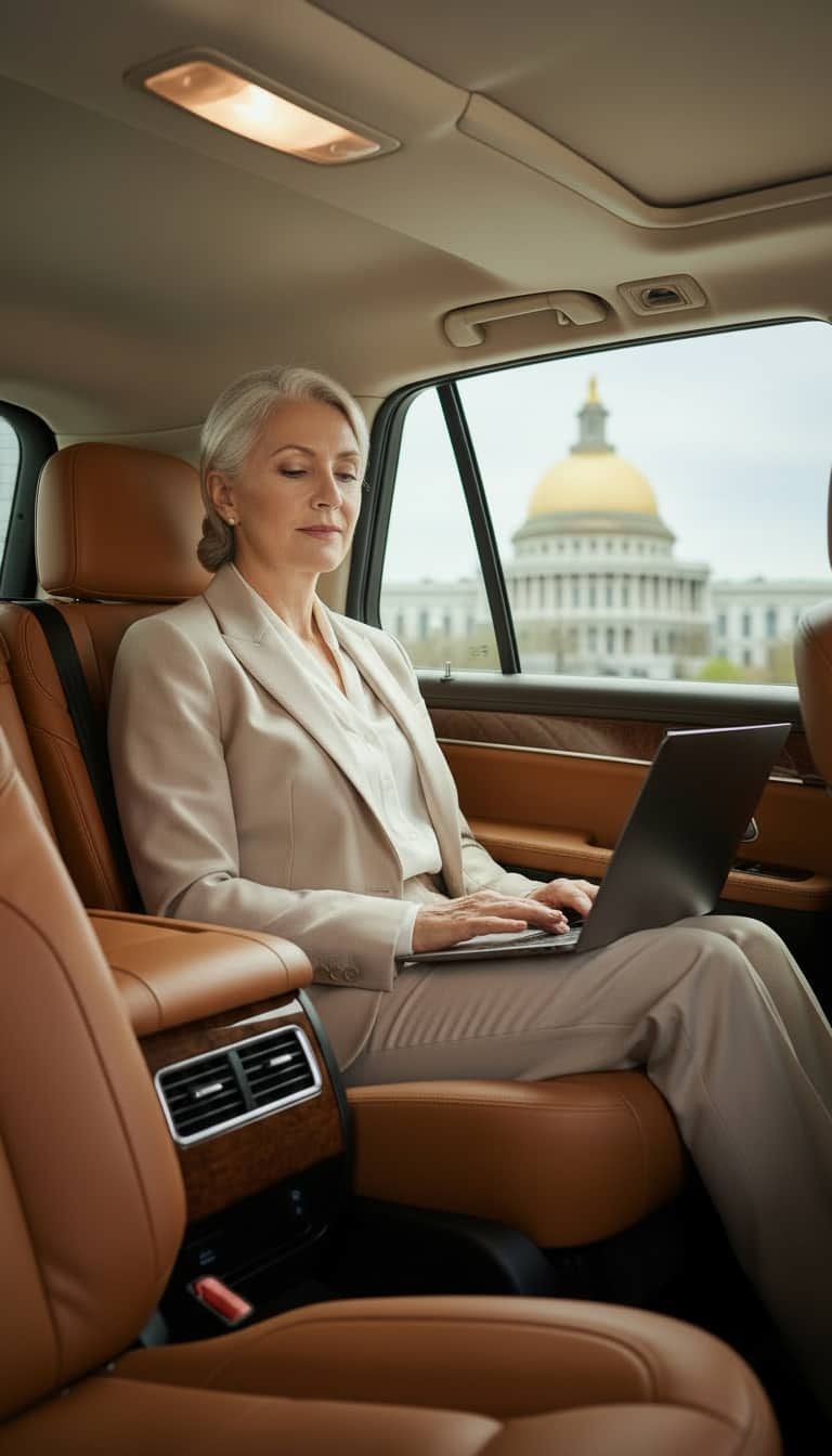 Business executives receiving professional corporate black car service in Acton, Massachusetts