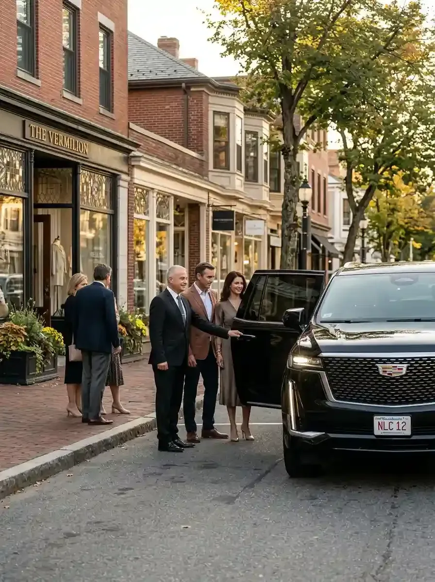 Professional chauffeur providing hourly black car service in Natick, Massachusetts