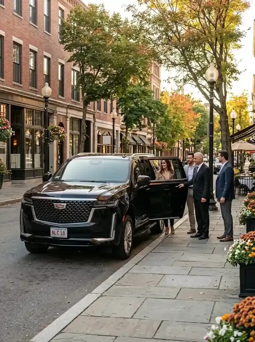 Professional chauffeur providing hourly black car service in Salem, Massachusetts