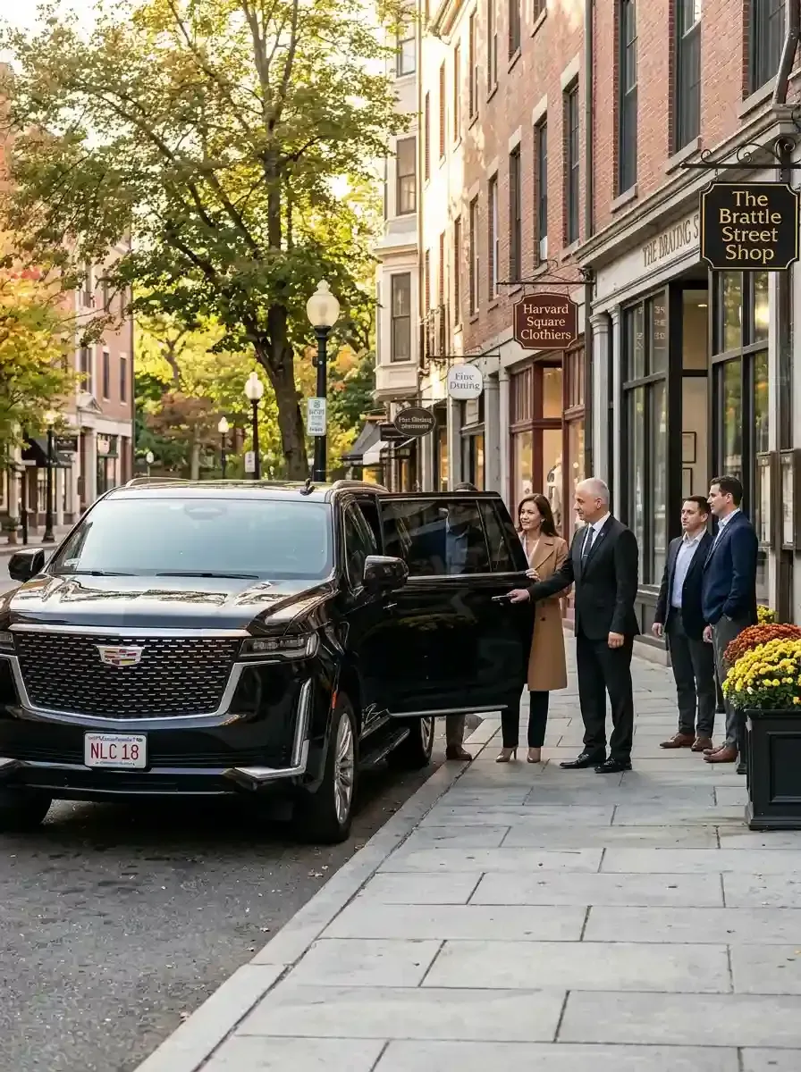 Professional chauffeur providing hourly black car service in Stoneham, Massachusetts