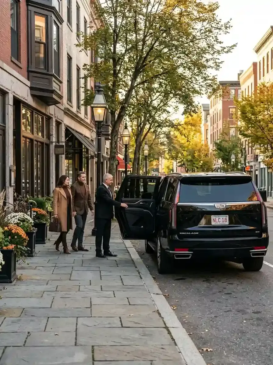Professional chauffeur providing hourly black car service in Westborough, Massachusetts