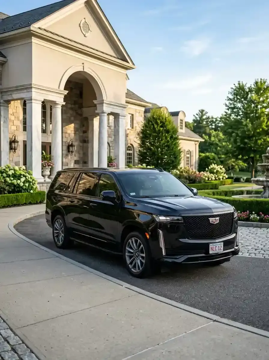 Traveler using private black car service from Natick to Boston Logan International Airport