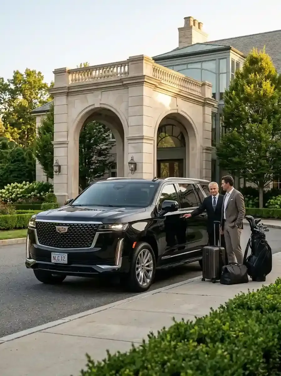 Traveler using private black car service from Swampscott to Boston Logan International Airport