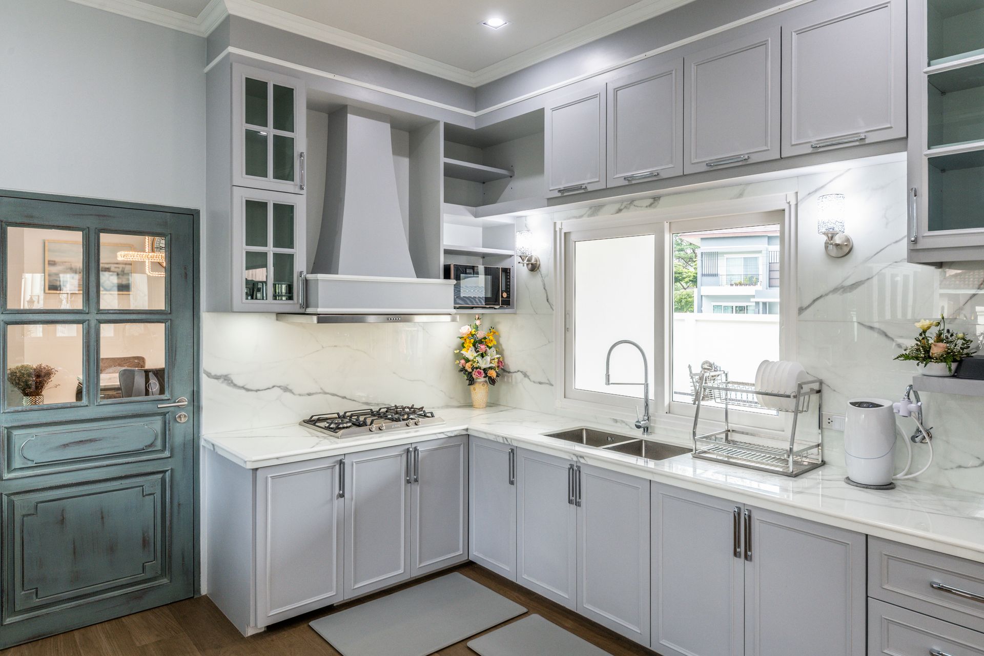 Modern kitchen room interior.