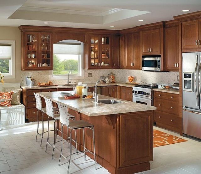 Traditional Timeless Cherry, Pictures Of Traditional Kitchens With Cherry Cabinets In Jordan