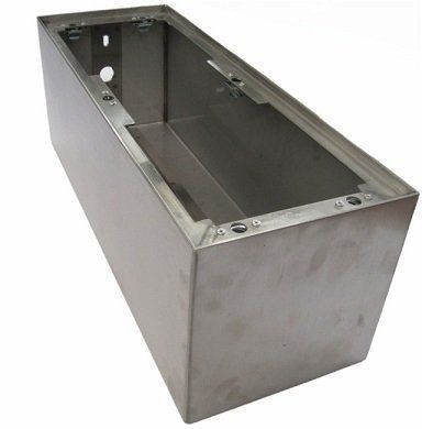 Calotta in acciaio inox per illuminazione realizzata da Cesari srl di Recanati