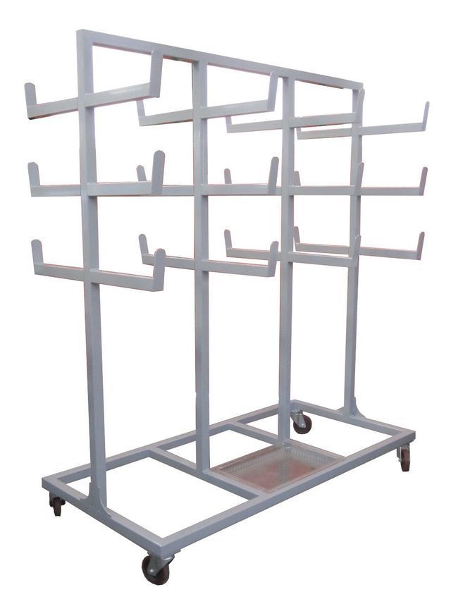 Carrello in ferro porta tubi realizzato da Cesari srl di Recanati