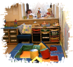 Toys in a childcare