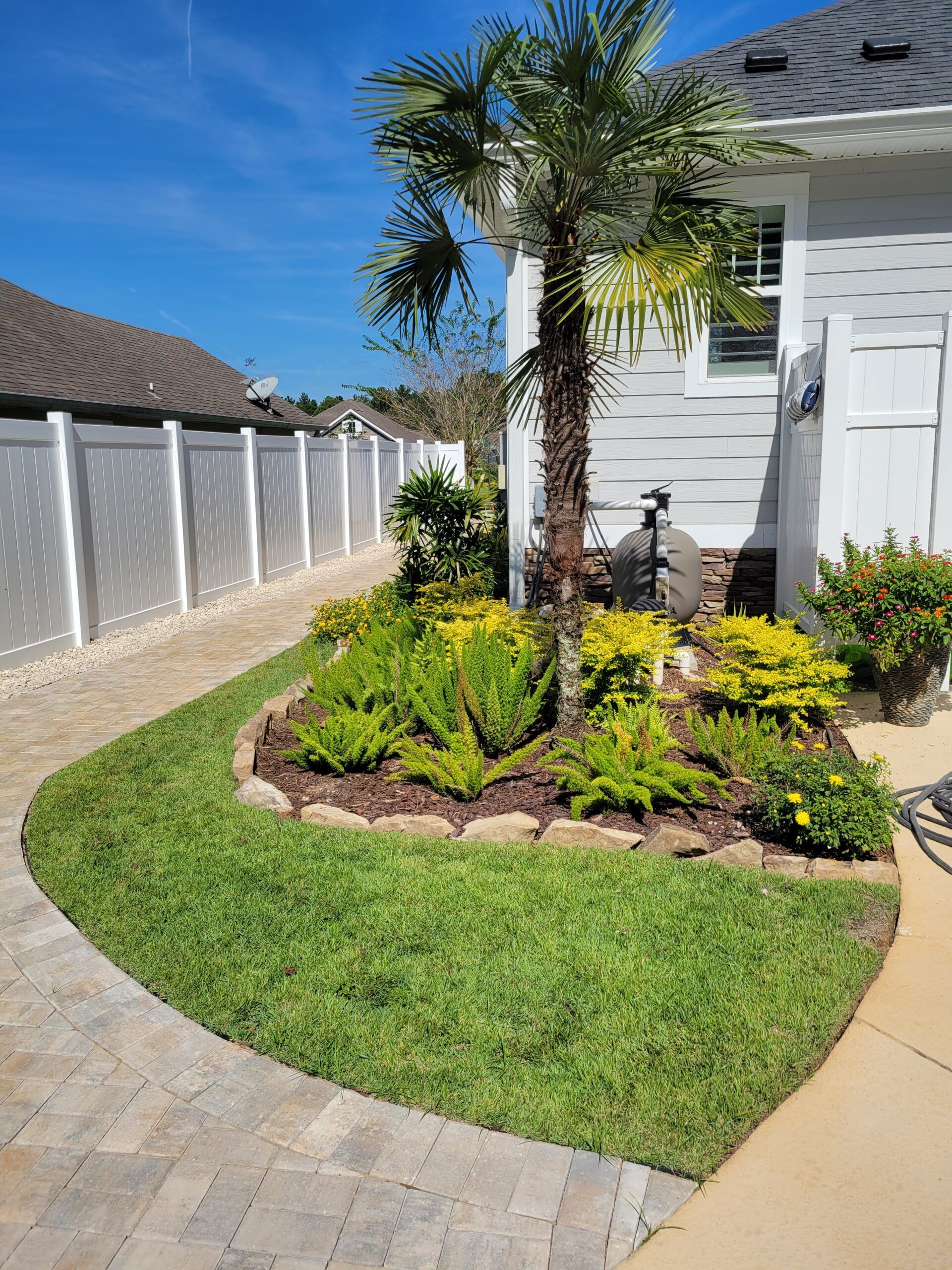 Flowerbed with Tree — Thomasville, GA — HS Landscapes LLC