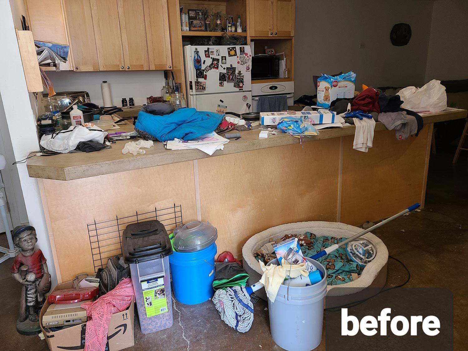 Before Cleaning the Constructed Kitchen