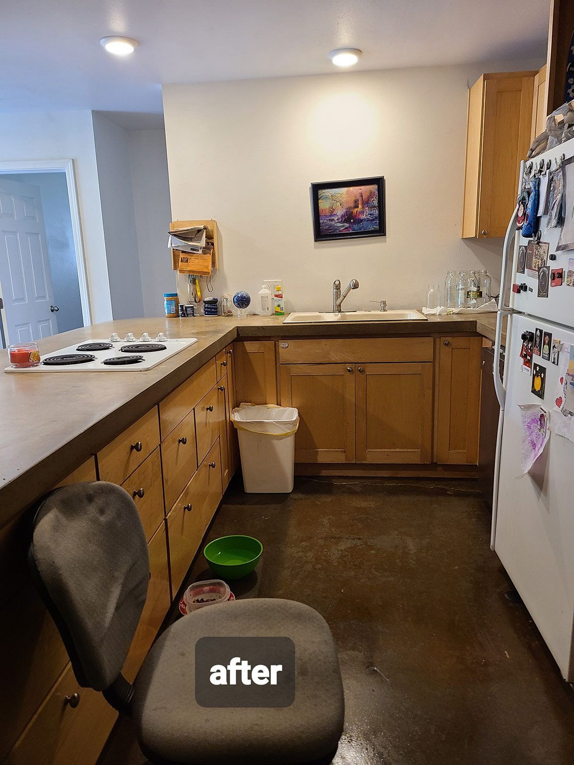 After Cleaning the Constructed Kitchen