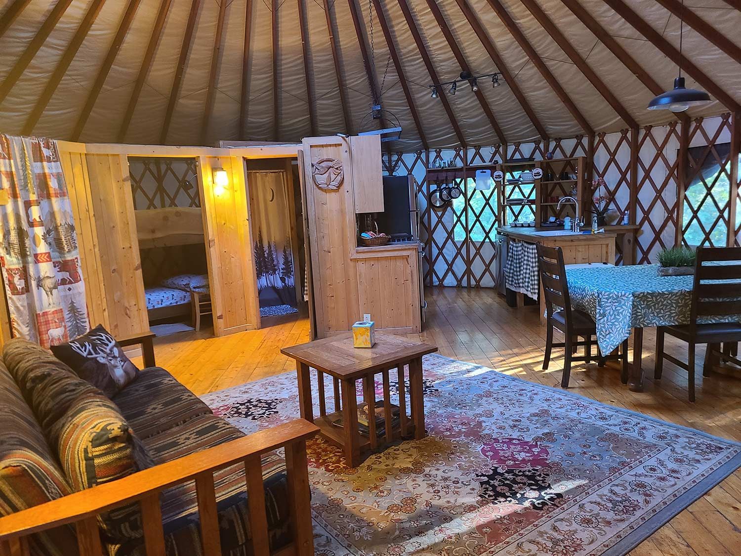 Interior of a Cozy Room with Wooden Floor